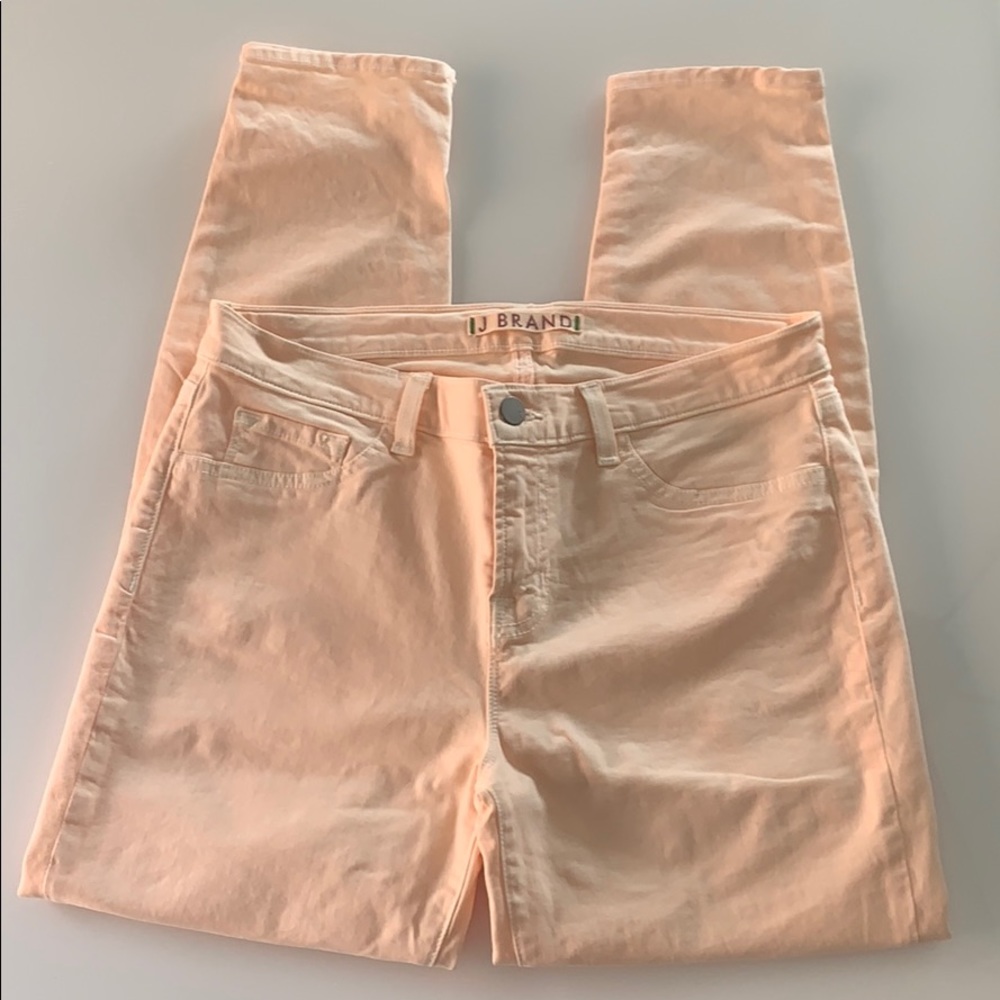 NWOT J Brand Sherbet colored cropped skinny jeans